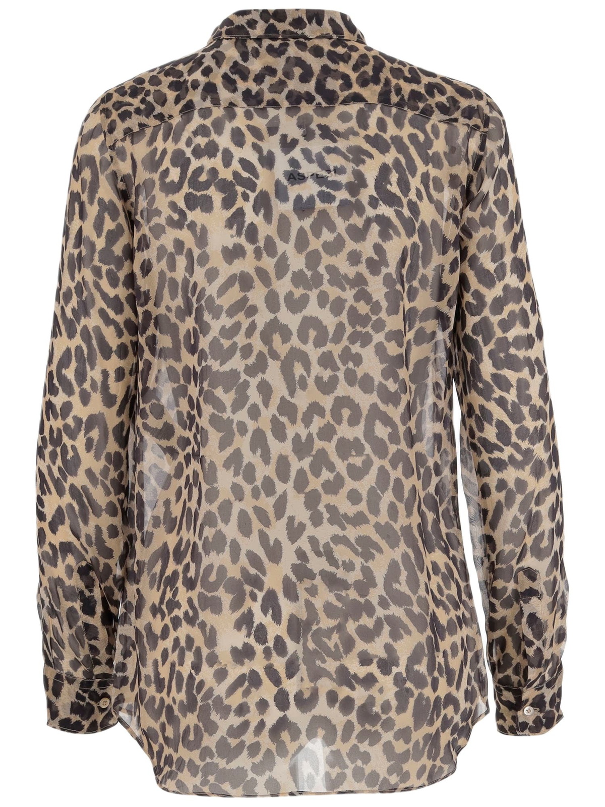 Aspesi Silk Shirt With Leopard Print