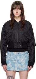 Vivienne Westwood Black Cynthia Bomber Jacket