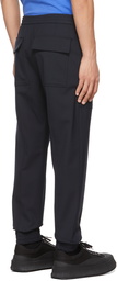 Solid Homme Navy Wool Trousers