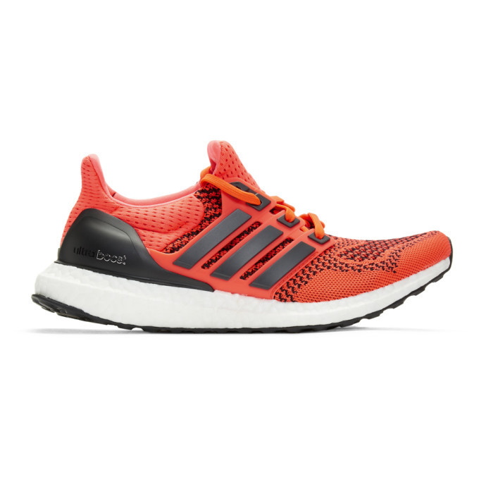 Photo: adidas Originals Red and Black UltraBOOST Sneakers