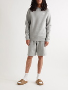 ADIDAS ORIGINALS - Logo-Embroidered Cotton-Blend Jersey Sweatshirt - Gray