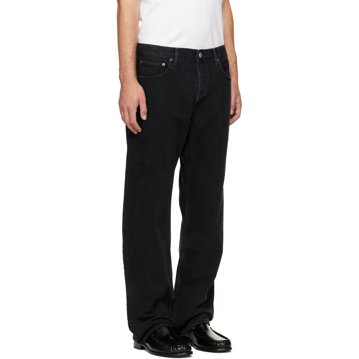 AGOLDE Black Magnus Trouser Jeans