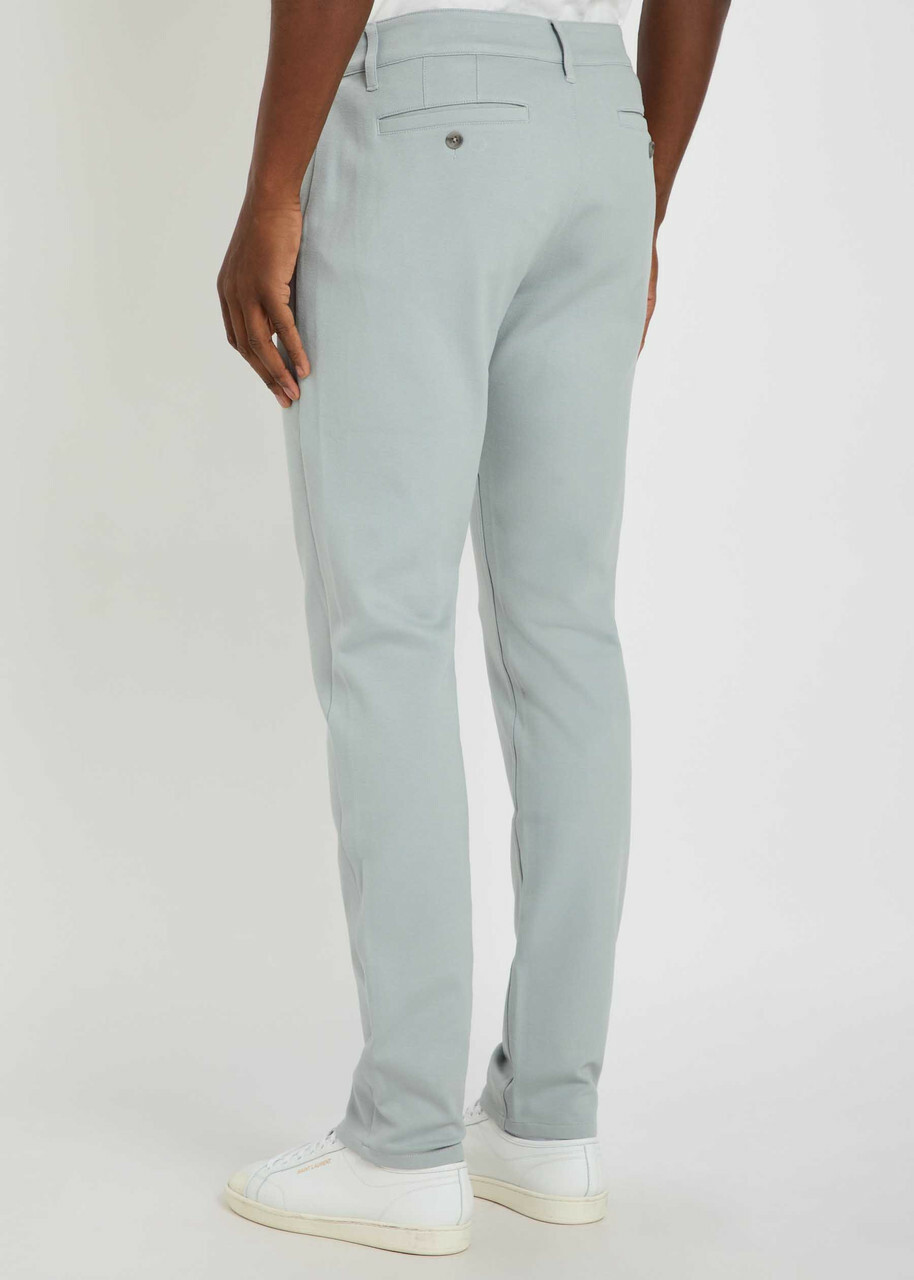 Paige Stafford Tapered-leg Jersey Trousers Light Blue