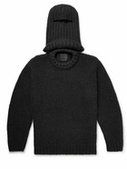 Givenchy - Knitted Hooded Rollneck Sweater - Black