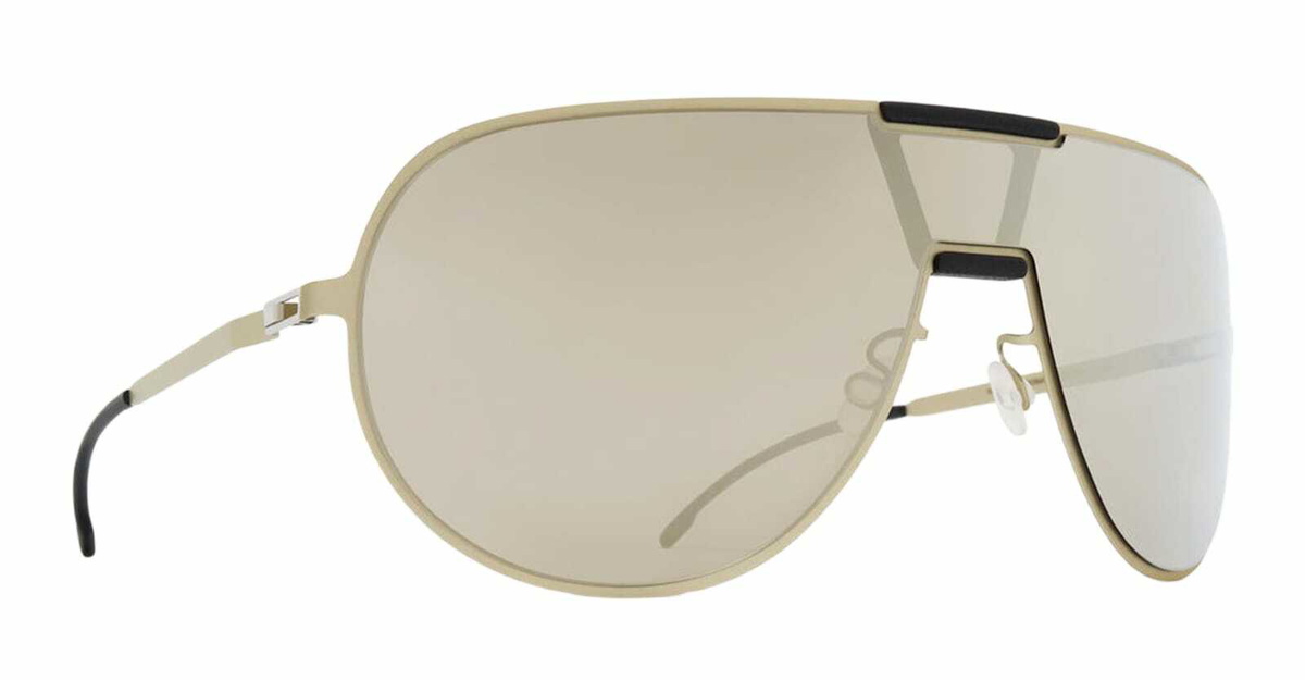 Mykita Mr005 Mh74 - Titan / Black / Electrum Mirror Lens Sunglasses
