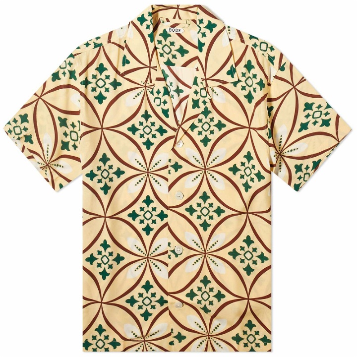 Photo: BODE Men's Greer Vacation Shirt in Yellow/Multi