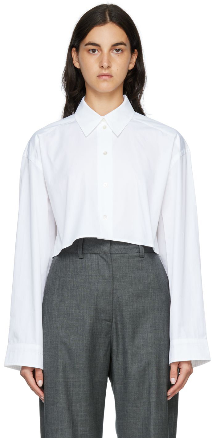 Arch The White Cropped Shirt Arch The