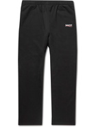 Balenciaga - Logo-Embroidered Cotton-Jersey Sweatpants - Black