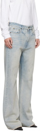 We11done Blue Bootcut Jeans