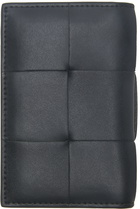 Bottega Veneta Green Calfskin Card Holder