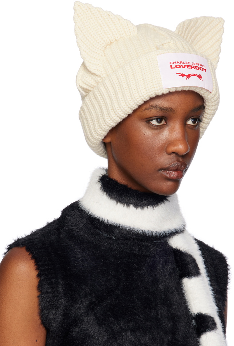 帽子 Loverboy CHUNKY EARS BEANIE SCARF Charles Jeffrey Loverboy Chunky Ears Wool Beanie | Saks