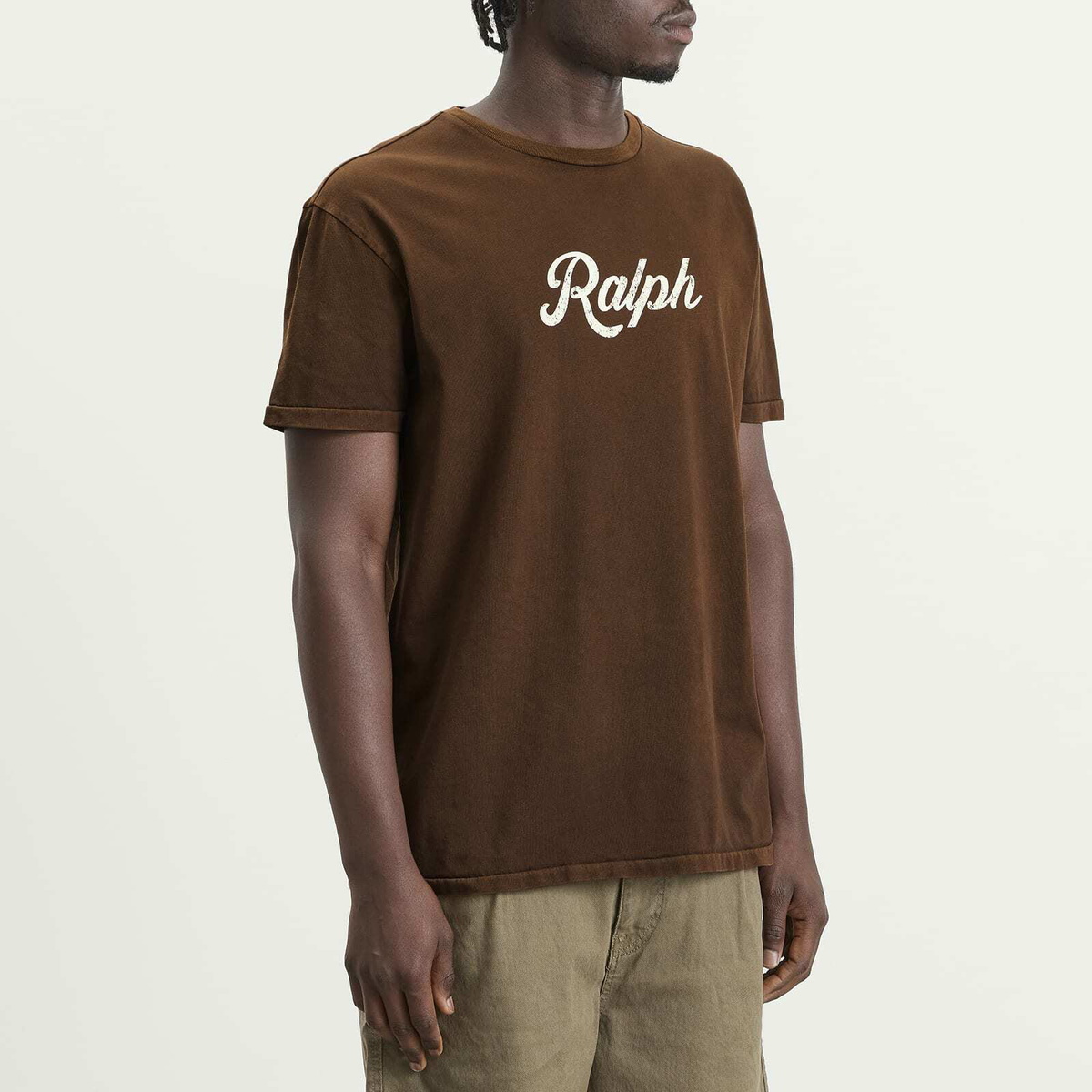Polo Ralph Lauren Men's Authentic Logo T-Shirt in Copper Brown