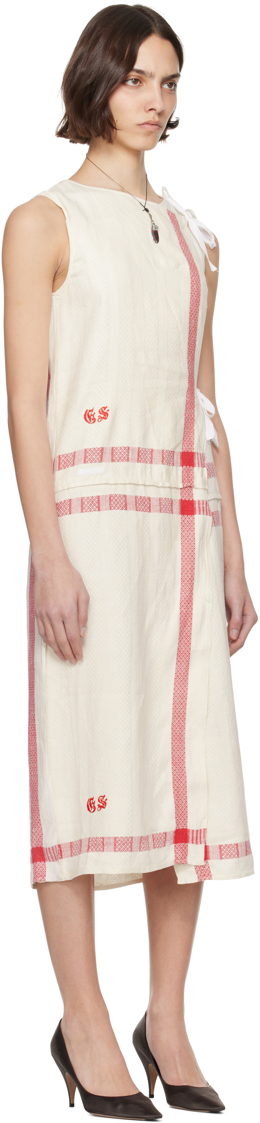 HODAKOVA Kitchen Towel Wrap Midi Dress