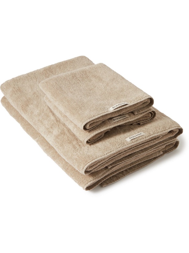 Photo: Échapper - Set of Four Linen and Cotton-Blend Towels