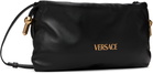 Versace Black 'Versace Tag' Nappa Mini Bag