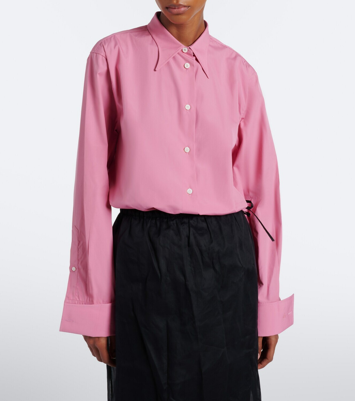 Prada Oversized cotton poplin shirt