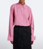 Prada Oversized cotton poplin shirt