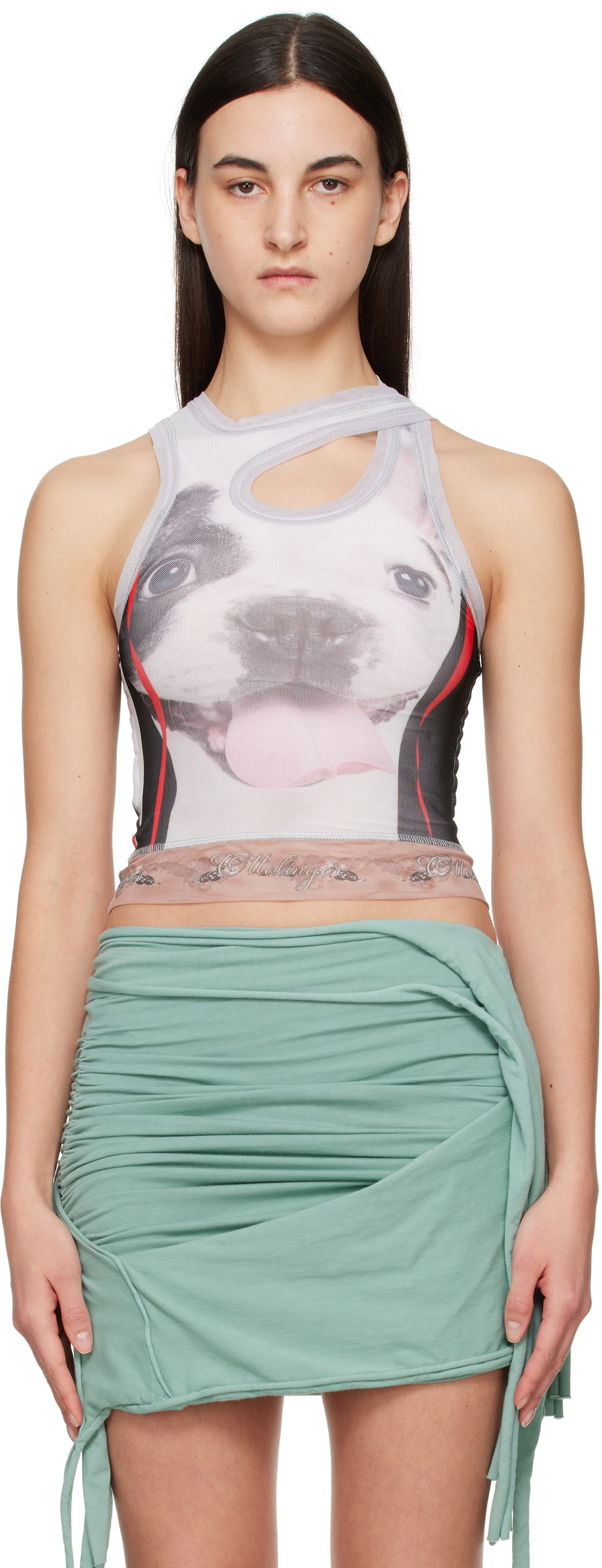 Ottolinger Multicolor Mesh Tank Top