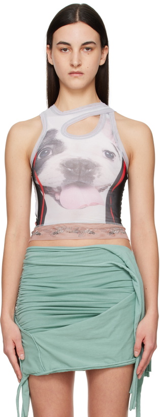 Photo: Ottolinger Multicolor Mesh Tank Top