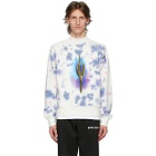 Palm Angels White Tie-Dye Cactus Sweatshirt