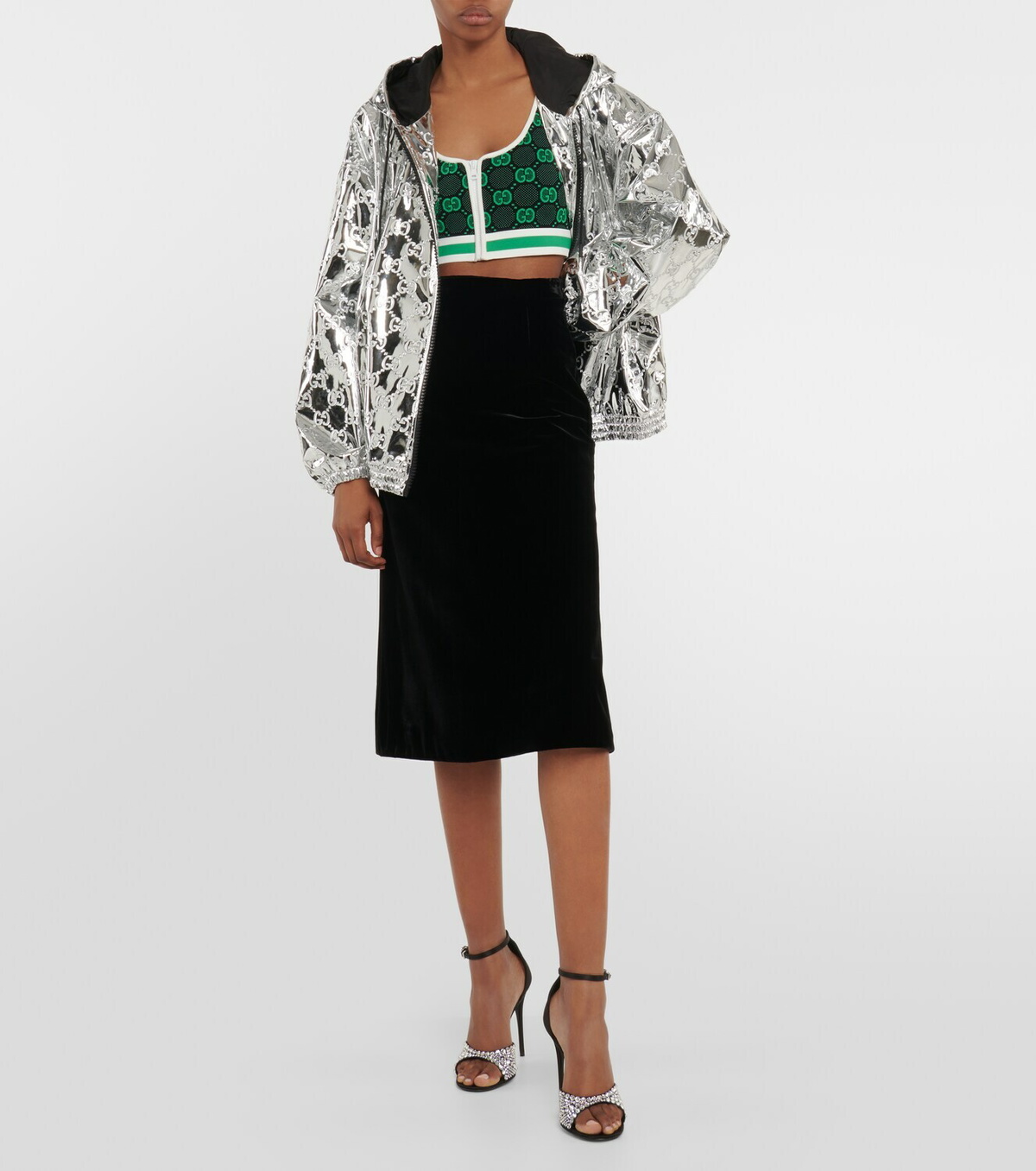 Gucci GG jacquard cropped top Gucci
