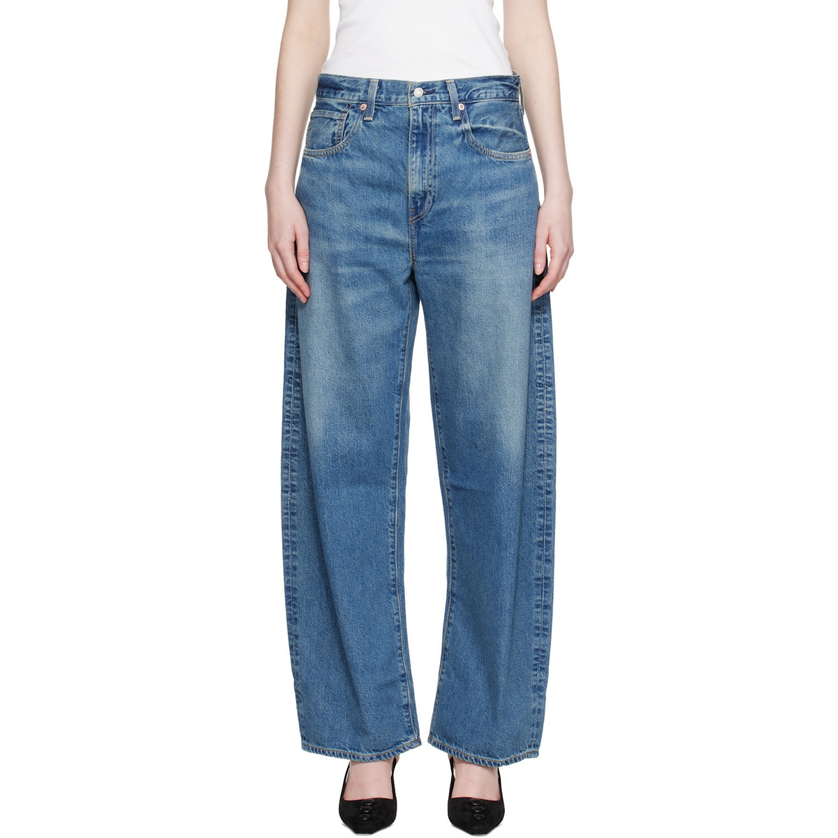 Levi's Blue Drop Barrel Jeans