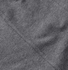 Brunello Cucinelli - Mélange Fleece-Back Stretch-Cotton Jersey Sweatshirt - Dark gray