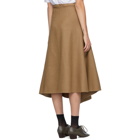 JW Anderson Tan Spiral Skirt