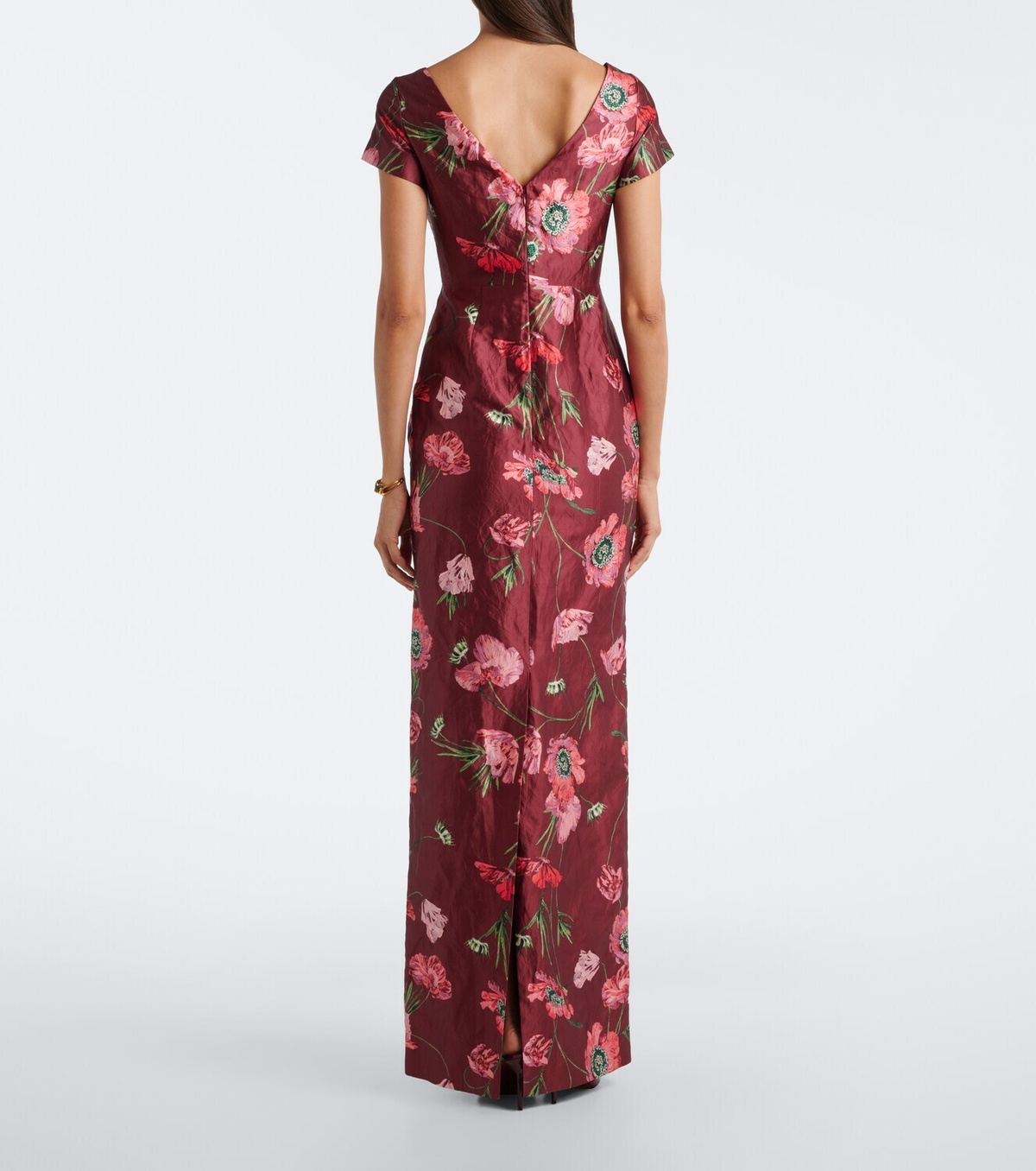 Erdem Floral satin gown
