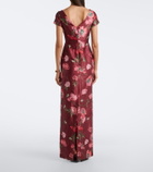Erdem Floral satin gown
