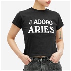 Aries Women's J'Adoro T-Shirt in Black 