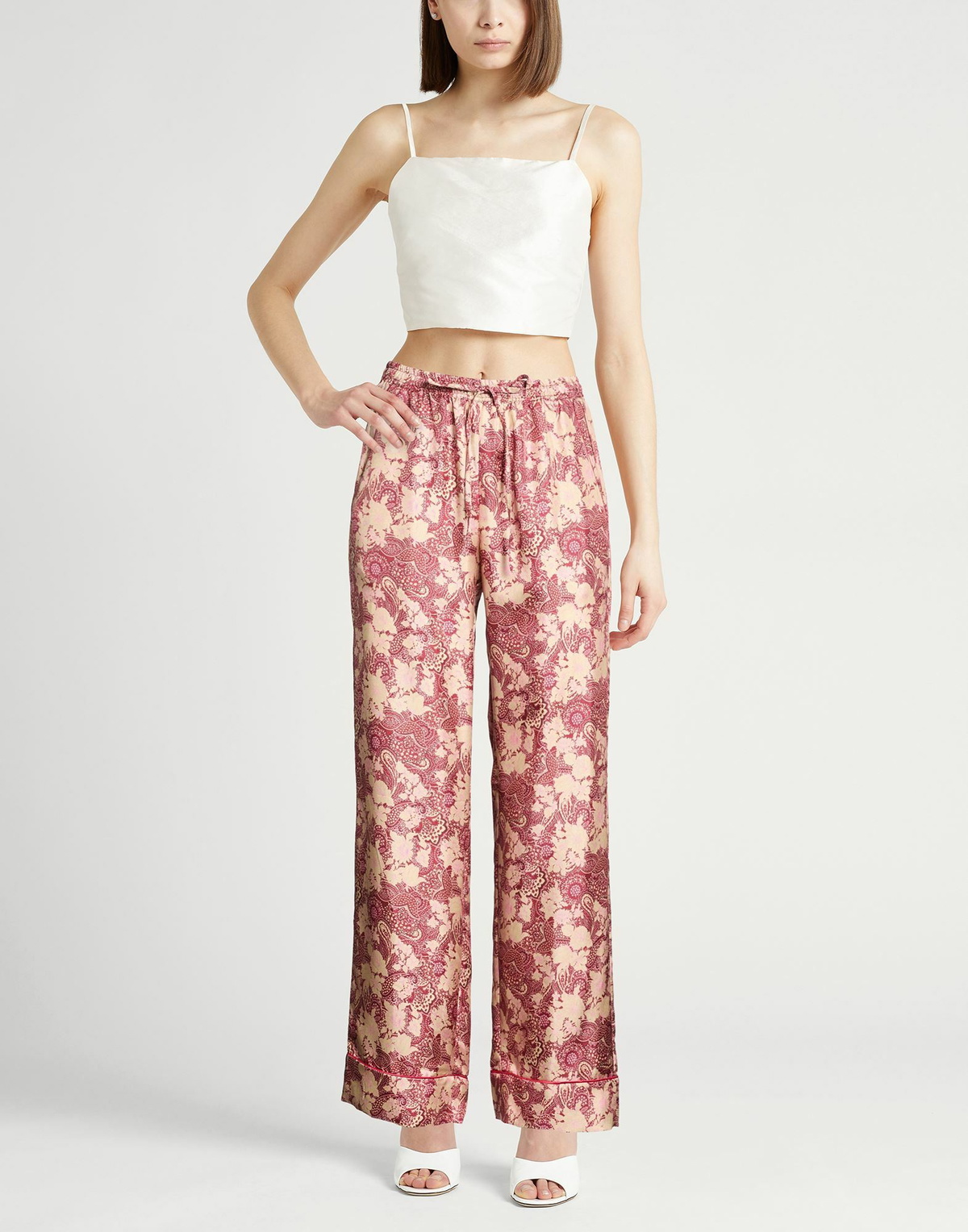 Massimo Alba Womens Pants Burgundy