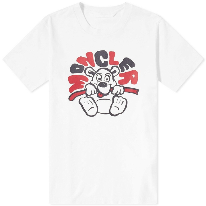 Photo: Moncler Men's Bear T-Shirt in White