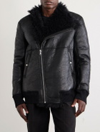 Rick Owens - Hollywood Flight Shearling Jacket - Black