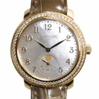 Patek Philippe Complications Mother of Pearl Dial Taupe Leather Ladies Watch 4968R-001