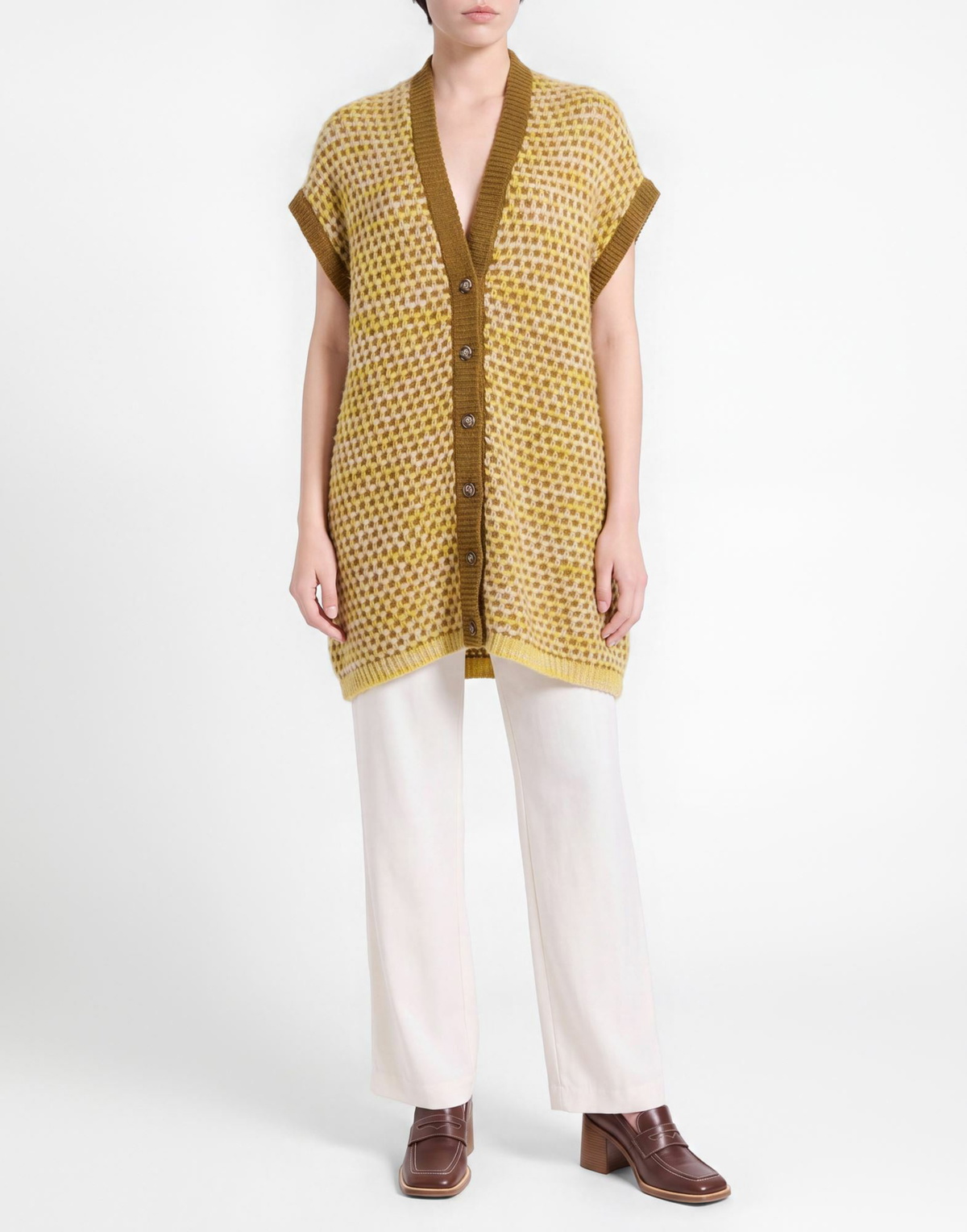 Manila Grace Womens Cardigan Khaki
