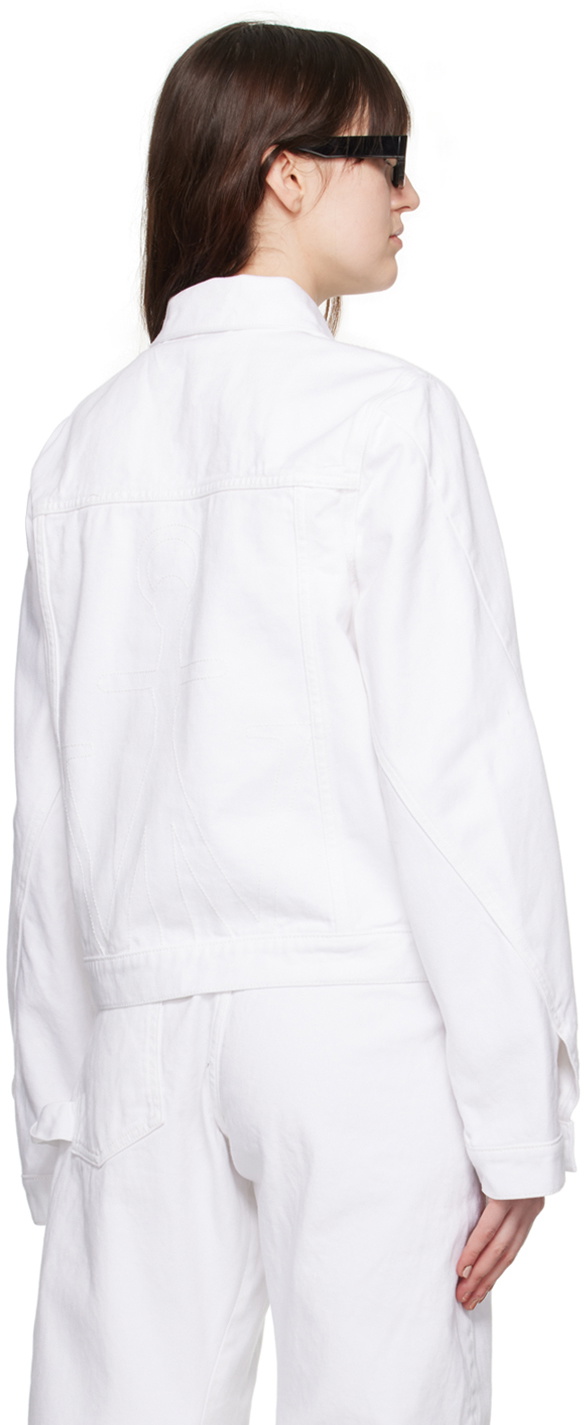 JW Anderson White Twisted Denim Jacket JW Anderson