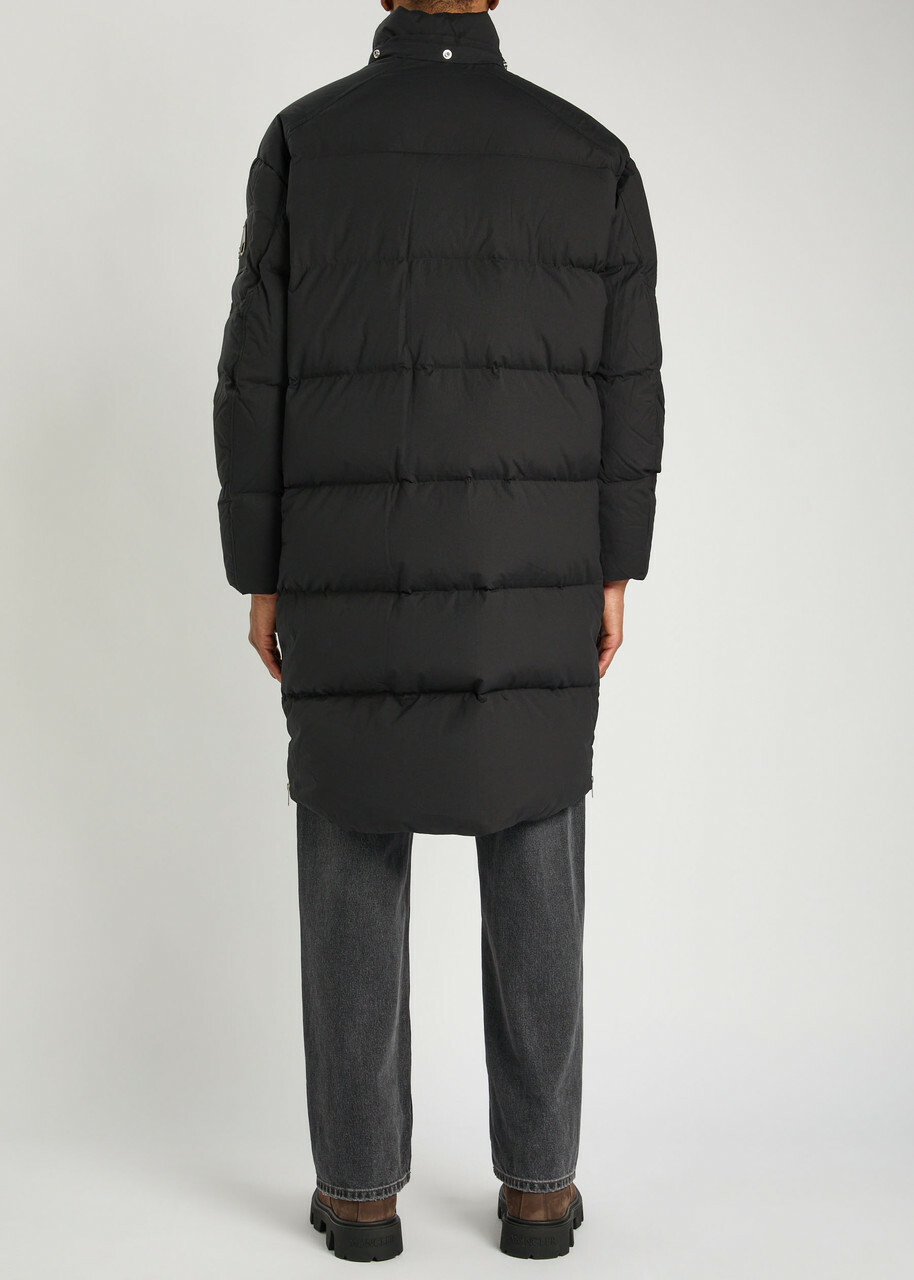 Moose Knuckles Everest Long Shell Puffer Coat Black
