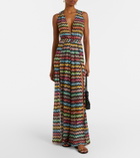 Missoni Zigzag open-back lamé jumpsuit