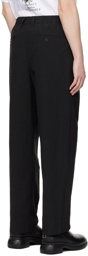 Wooyoungmi Black Pleated Trousers