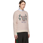 Gucci Off-White Wool Harp Sweater