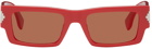 Marcelo Burlon County of Milan Red Alerce Sunglasses