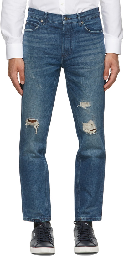 Photo: Hugo Blue Distressed 634 Jeans