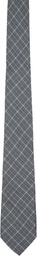 OUR LEGACY Blue Check Tie
