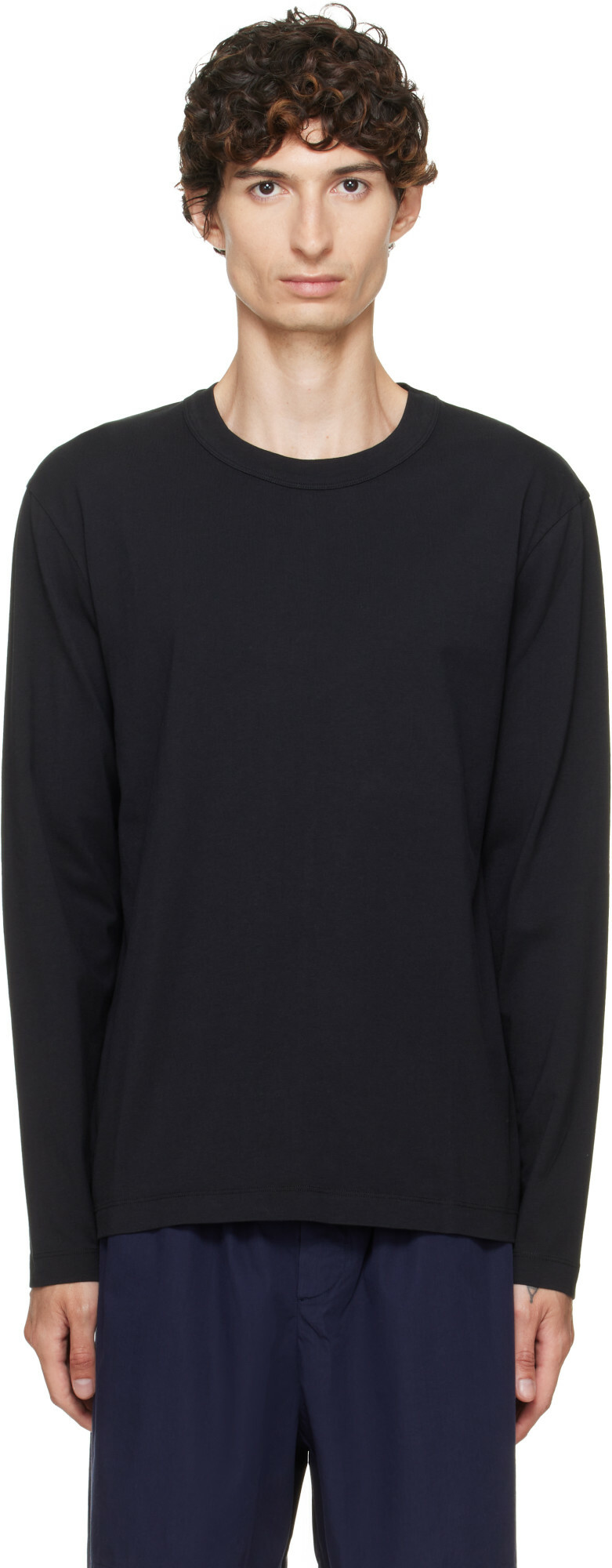 Tekla Black Long-Sleeved T-shirt
