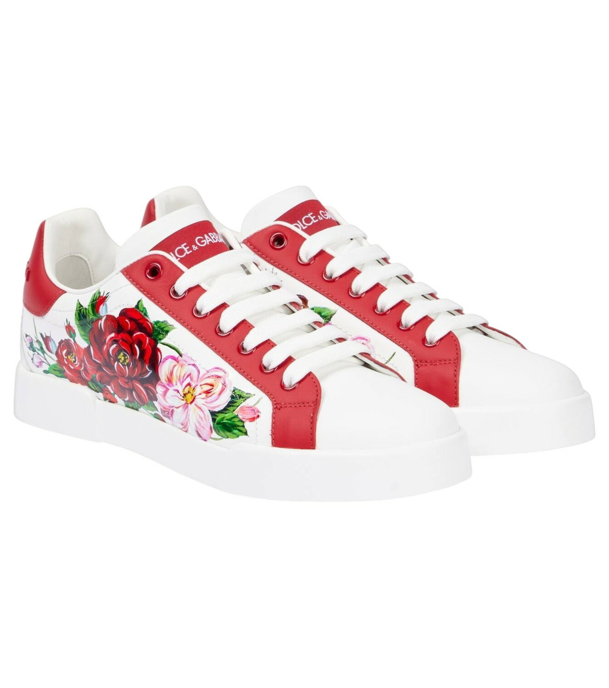 Dolce & Gabbana White & Pink Custom 2.Zero Sneakers Dolce