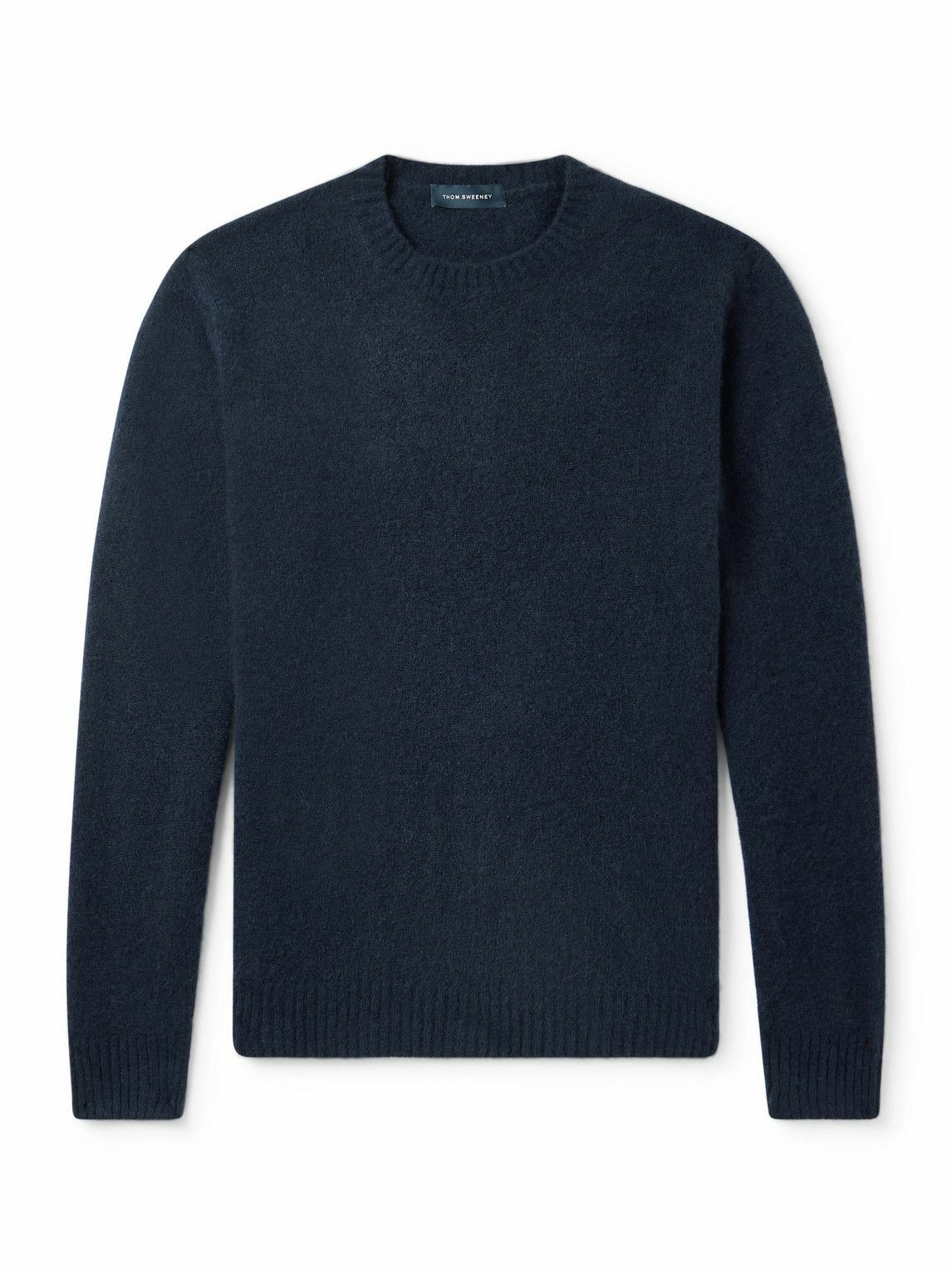Thom Sweeney - Brushed Cashmere-Blend Sweater - Blue