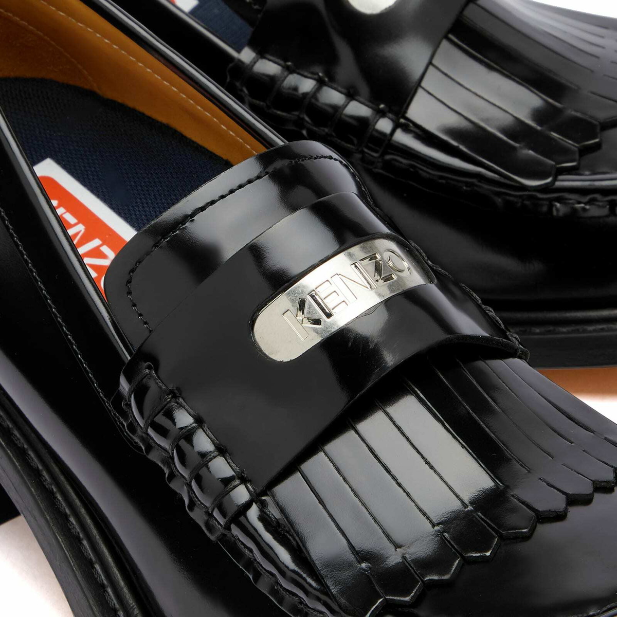 Kenzo Women's Smile Heeled Loafers in Black Kenzo
