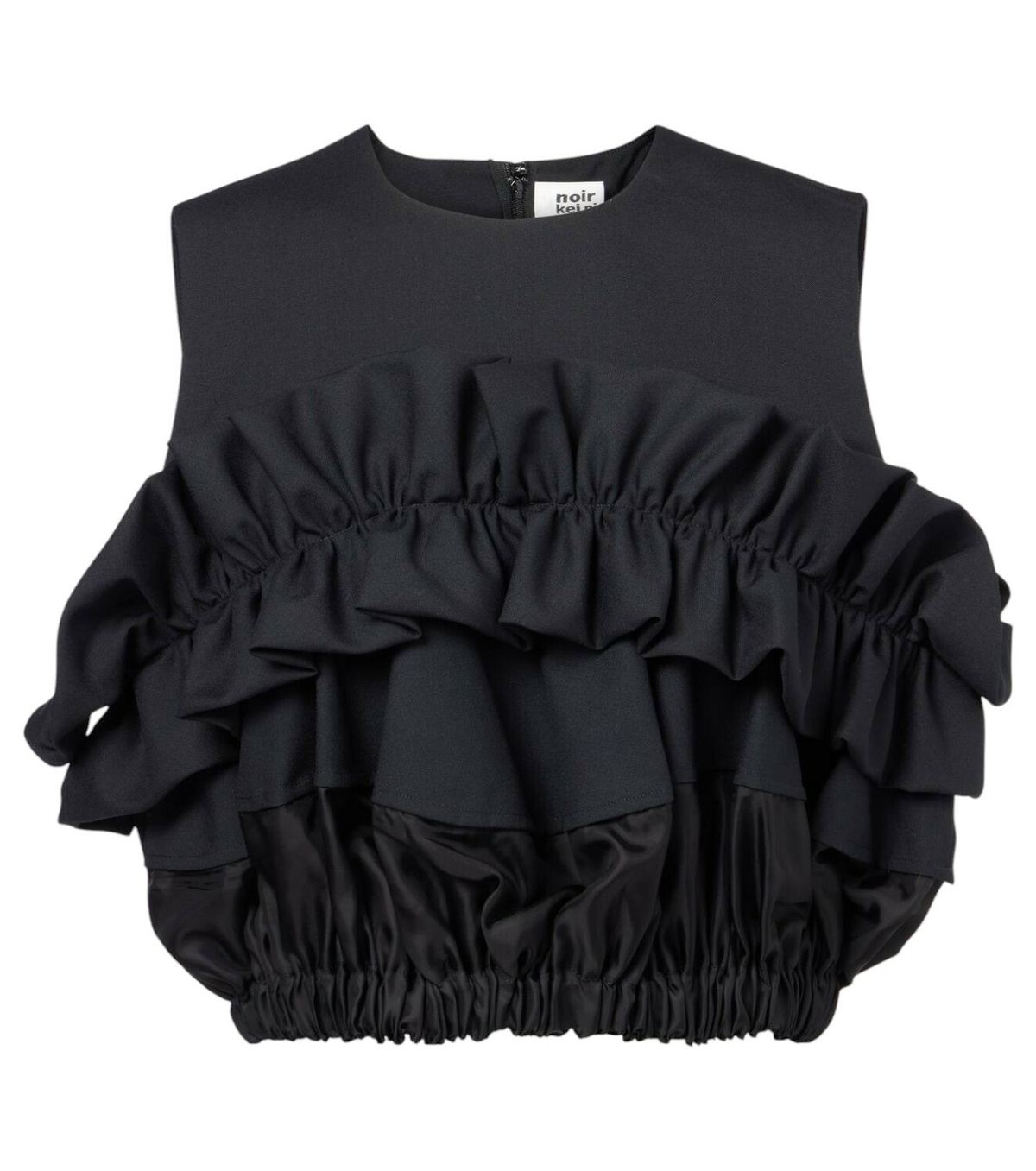 noir kei ninomiya トップス Noir Kei Ninomiya - Embellished harness-detail top Noir Kei