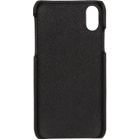 Prada Black Saffiano iPhone X Case